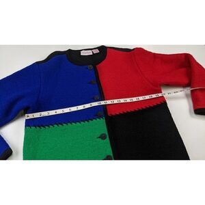 ‎Carroll Reed Color Block Small Sweater Vintage 80s